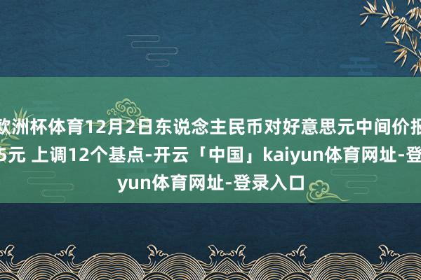 欧洲杯体育12月2日东说念主民币对好意思元中间价报7.1865元 上调12个基点-开云「中国」kaiyun体育网址-登录入口