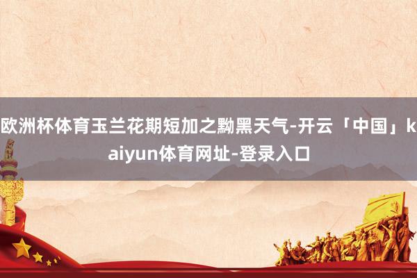 欧洲杯体育玉兰花期短加之黝黑天气-开云「中国」kaiyun体育网址-登录入口